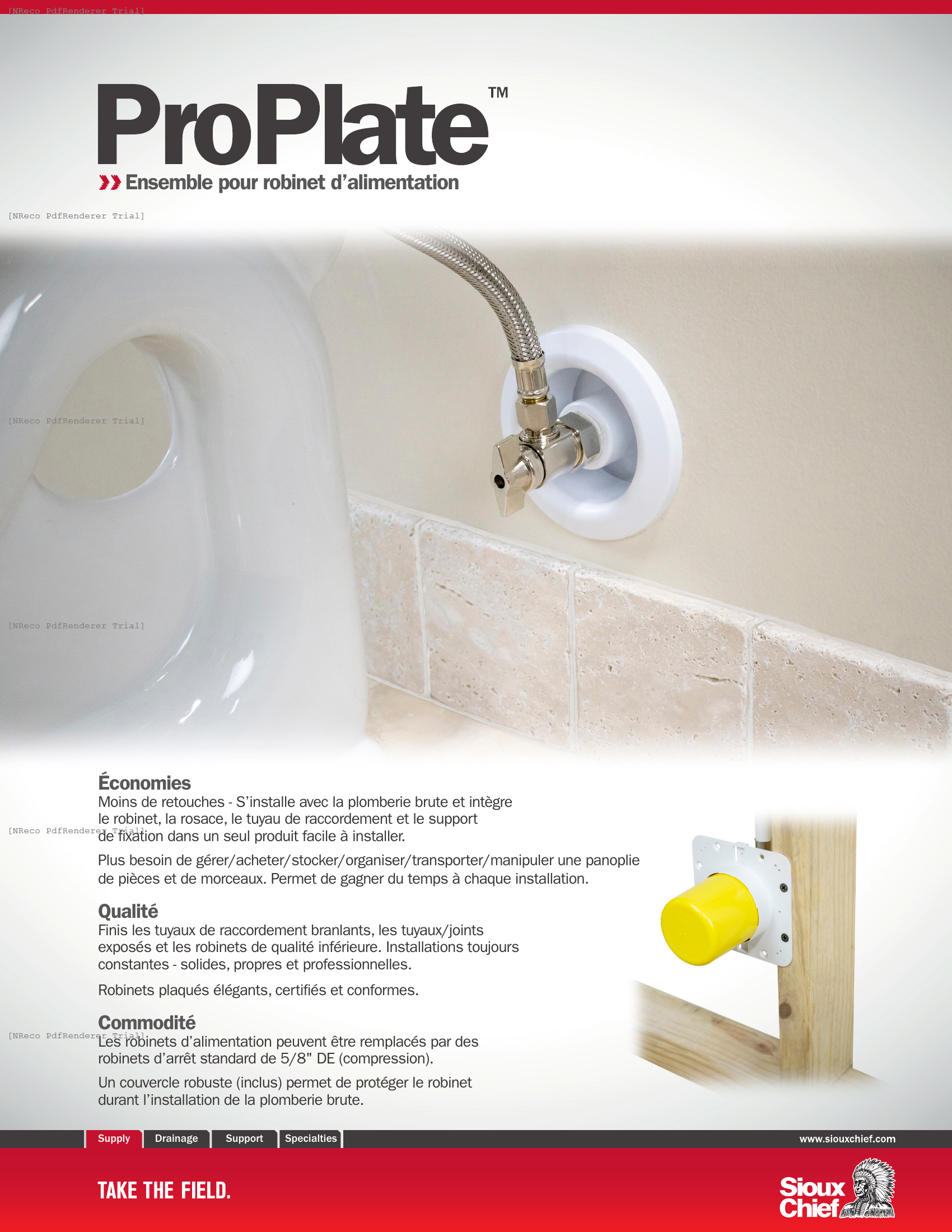 PROPLATE - VALVE OUTLET PLATE - BROCHURE_FRENCH.PDF Brochure Document